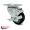 Service Caster 3 Inch Black Polyurethane Wheel Swivel Top Plate Caster with Brake SCC SCC-20S314-PPUB-BLK-TLB - alternate 5